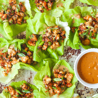 Chicken & Scallion Lettuce Wraps
