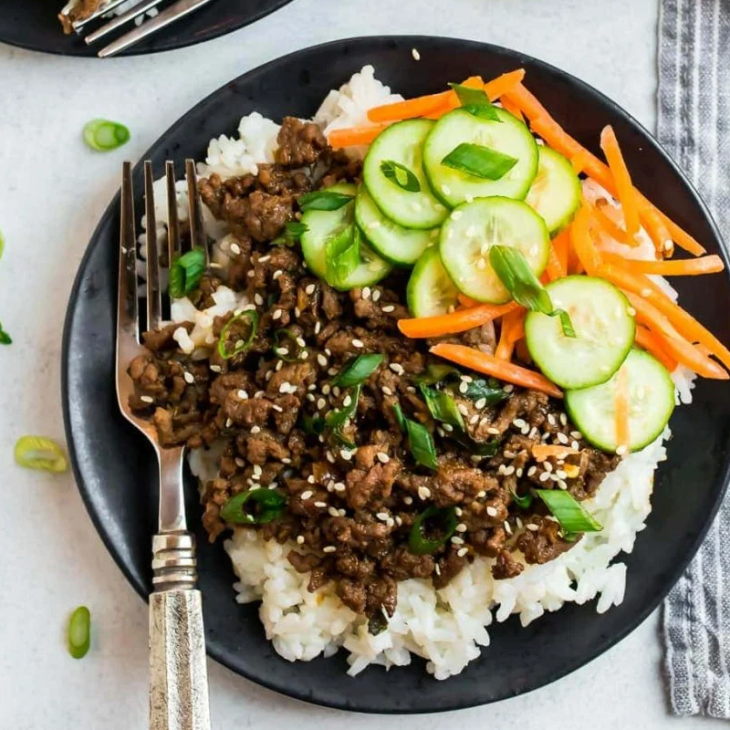 KOREAN BEEF/CHICKEN BOWL
