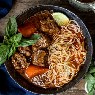 Vietnamese Style Beef Stew Noodle Soup (Bò Kho)