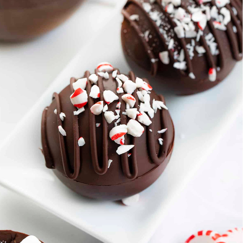 Milk Chocolate Peppermint Cocoa Bombs Main Image