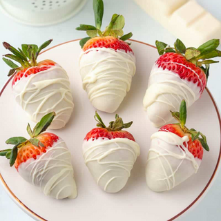 White Chocolate Covered Strawberries 