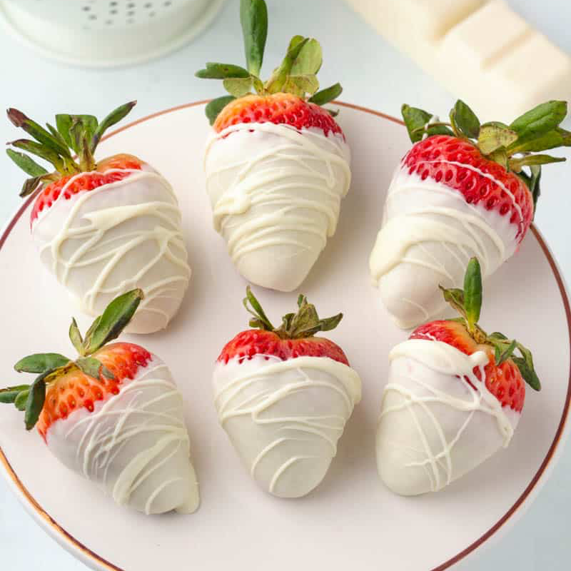 White Chocolate Covered Strawberries  Main Image