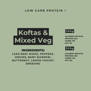 Koftas & Mixed Veg