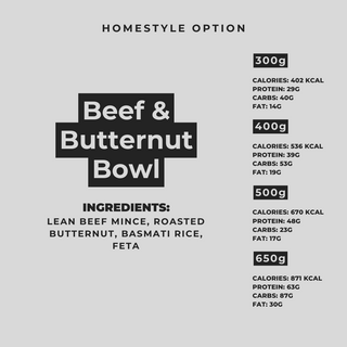 Beef & Butternut Bowl