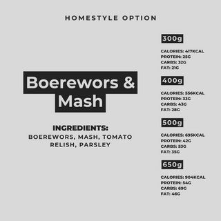 Boerewors & Mash