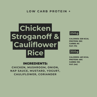 Chicken Stroganoff & Cauliflower Rice