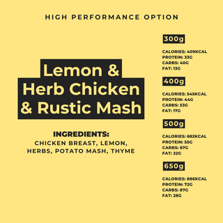 Lemon & Herb Chicken & Rustic Mash