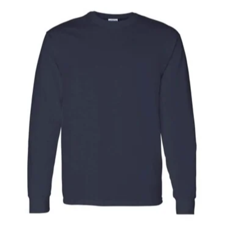 Navy Blue Long Sleeve T-Shirt Main Image