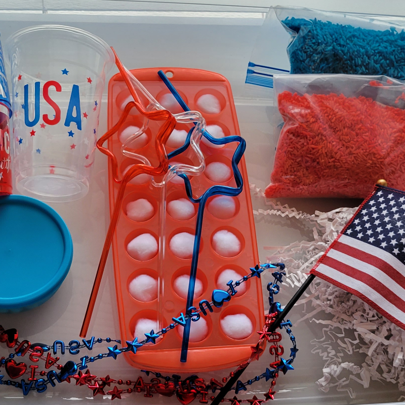 Patriotic Sensory Bin Main Image