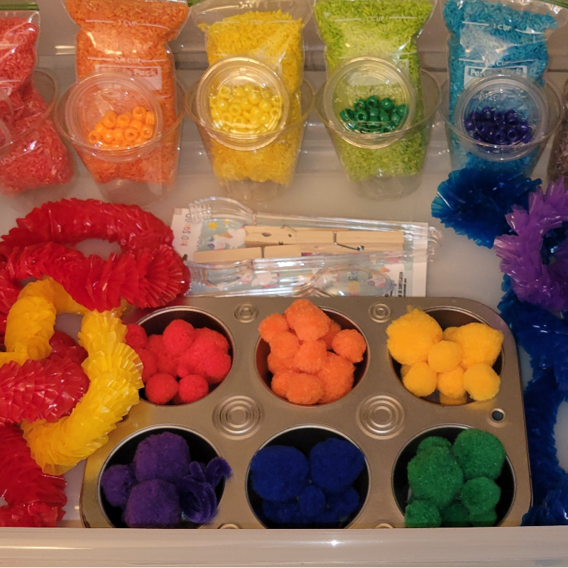 Rainbow Sensory Bin Main Image