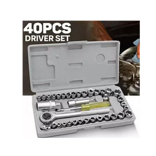 40pcs Aiwa Socket Wrench Tool Kit & Screwdriver
