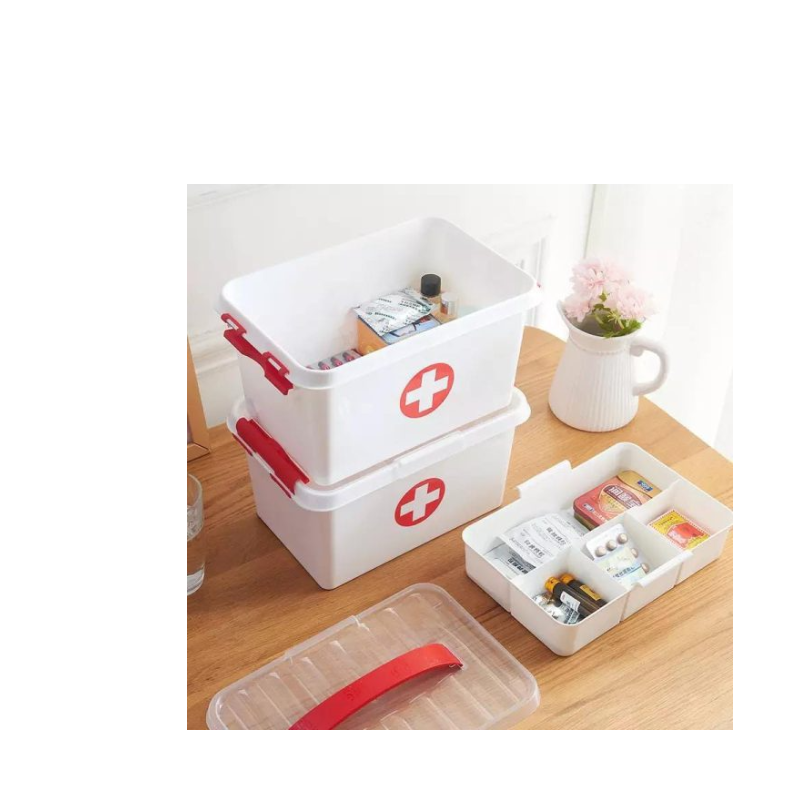 First Aid Kit Box Home Medicine Storage Box - Thumbnail (Preview) 2