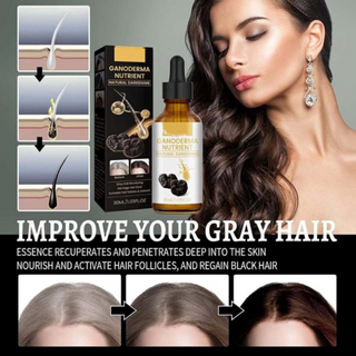 Anti-greying Hair Serum, Dark Serum For Hair, Organic Ganoderma - Thumbnail 3