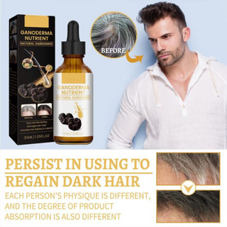 Anti-greying Hair Serum, Dark Serum For Hair, Organic Ganoderma - Thumbnail 4