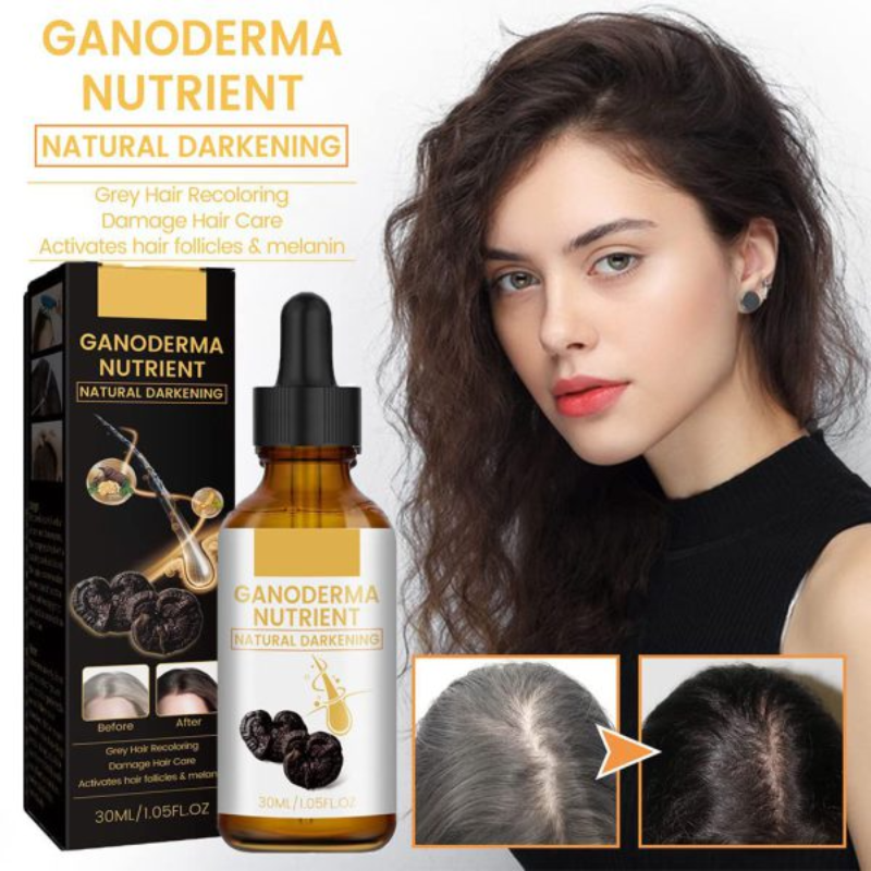 Anti-greying Hair Serum, Dark Serum For Hair, Organic Ganoderma