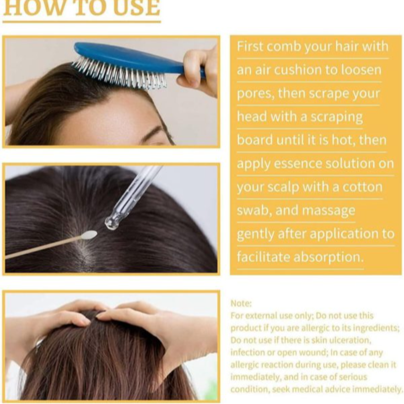 Anti-greying Hair Serum, Dark Serum For Hair, Organic Ganoderma