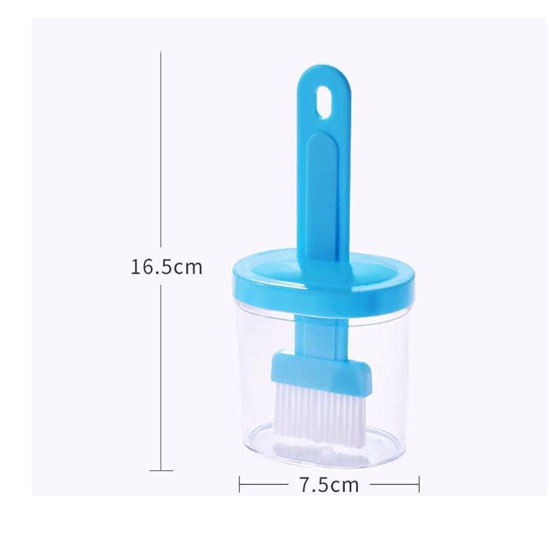 Plastic Oil Bottle Seasoning Dispenser With Silicone Rubber Bristle Brush - Thumbnail (Preview) 2