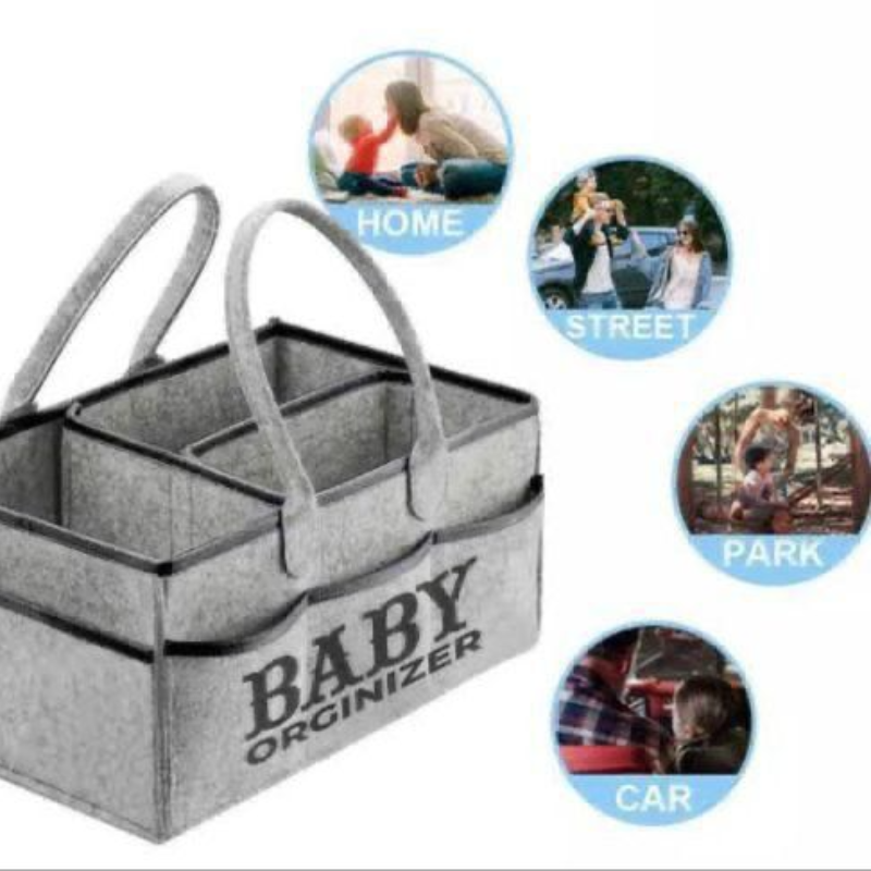 Foldable Baby Diaper Caddy Organizer - Thumbnail (Preview) 2