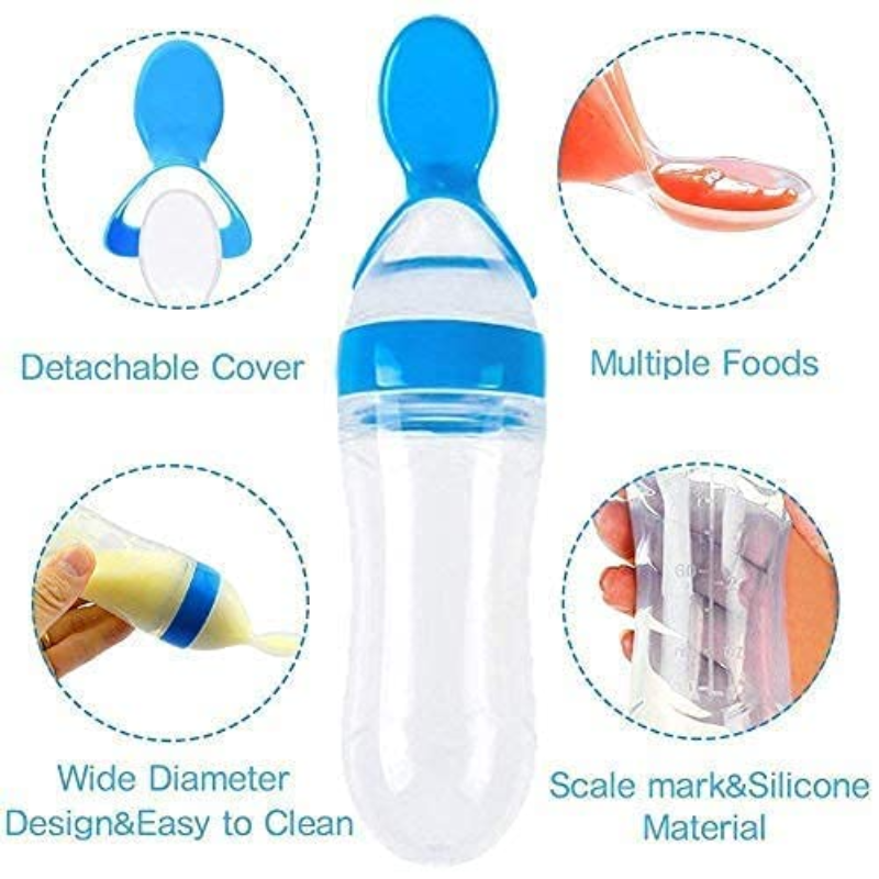 Silicone Baby Spoon Feeder Bottle Feeding (random Color) - Thumbnail (Preview) 5