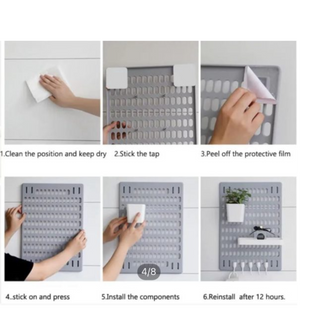 Kitchen Organiser Package Includes One Small Tray One Small Box And Hanging Hooks (random Color) - Thumbnail 2