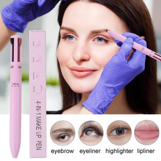 Multi-effect 4 In 1 Eyeliner Eyebrow Pencil Contour Pen Long Lasting - Thumbnail 3