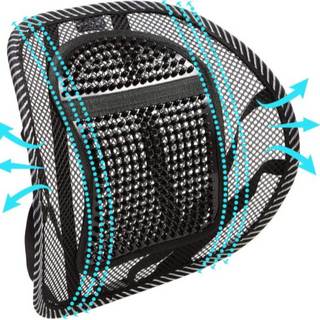 Back Rest With Lumbar Support Mesh Cushion - Thumbnail 2