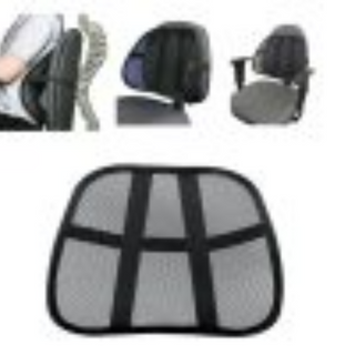 Back Rest With Lumbar Support Mesh Cushion - Thumbnail 4