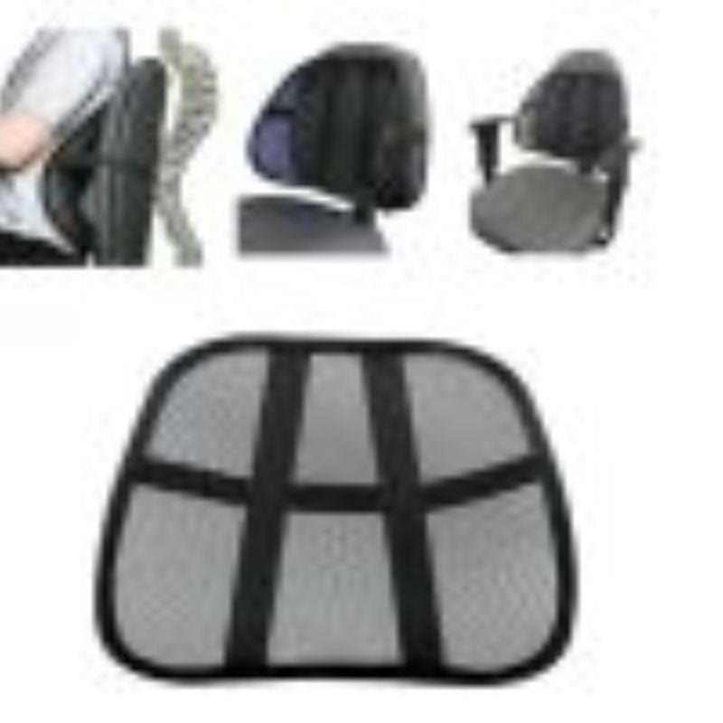 Back Rest With Lumbar Support Mesh Cushion - Thumbnail (Preview) 4