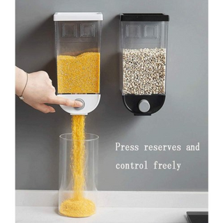 1.5kg 1500ml Self Adhesive Cereal Dispenser Wall Mounted Box - Thumbnail 4