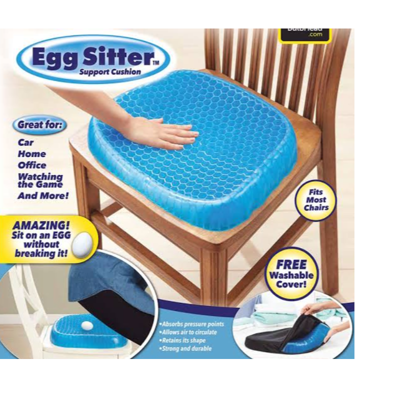 Non Slip Egg Sitter Gel Seat Cushion Soft Sitting Support Pad