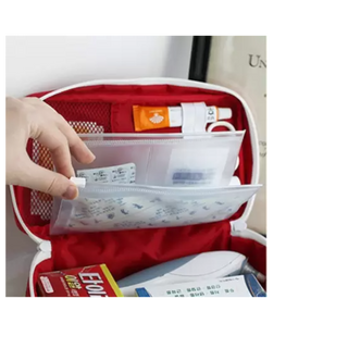 Medical First Aid Kit Pouch - Emergency Medicine Storage - Thumbnail 1