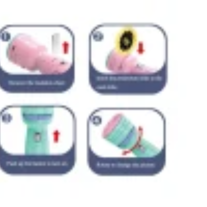 Baby Projector Torch 3cards Cartoon