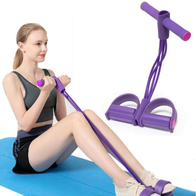 Foot Pedal Resistance Band Elastic Sit-up
