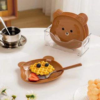 Cartoon Shape Bear Spit Bone Dish Creative - Thumbnail 3