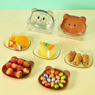 Cartoon Shape Bear Spit Bone Dish Creative - Thumbnail 4