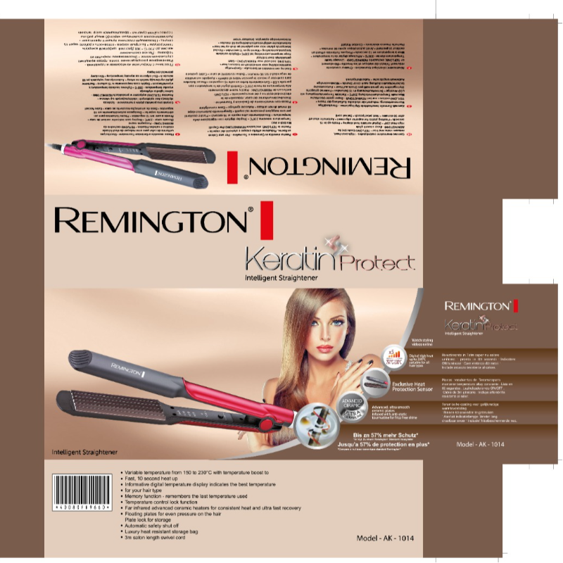 Remington Hair Crimper Keratin Protect Intelligent Straightener Large Image
