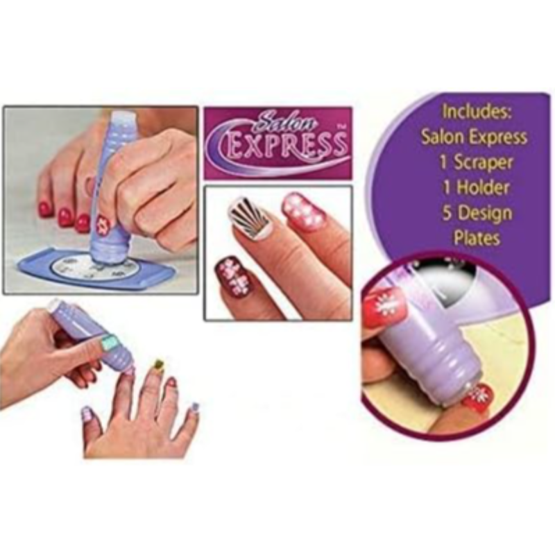 Salon Express Nail Art Stamping Kit - Thumbnail (Preview) 4