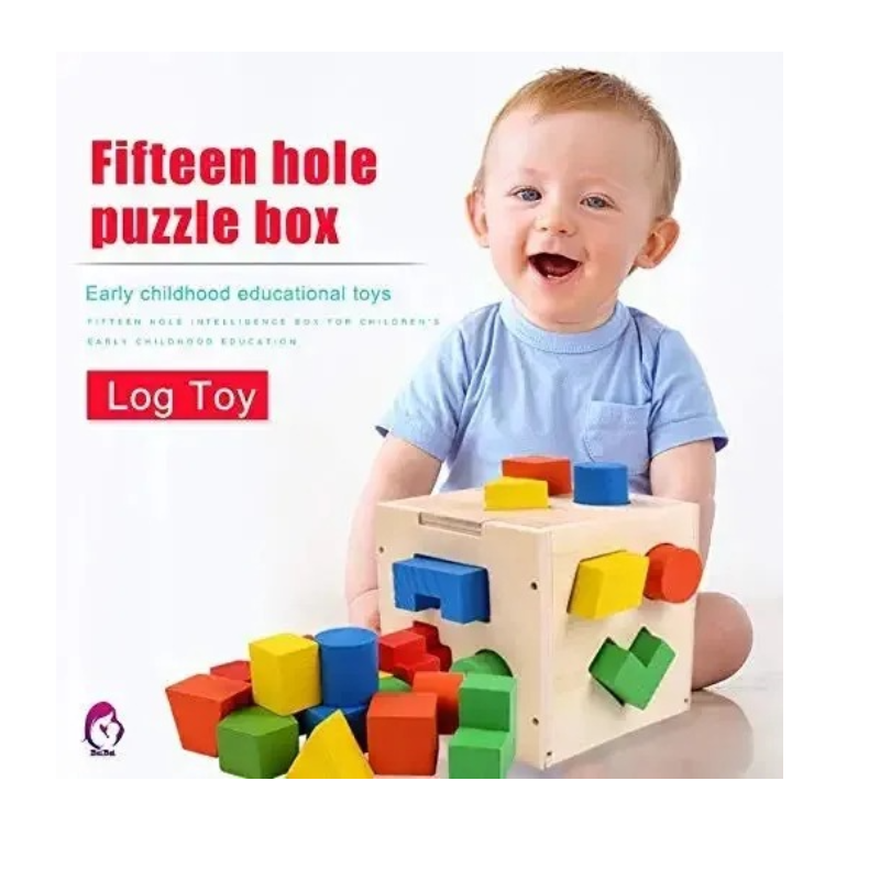 Wooden Hole Shape Intelligence Box Big Shape