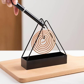 1pc Simple Triangle-shaped Iron Mosquito Coil Holder - Thumbnail 3