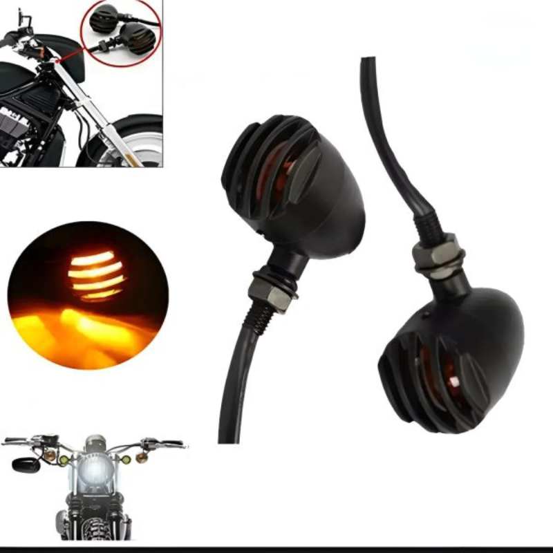 4 Grill Indicators Yellow Led For Bikes - Thumbnail (Preview) 2