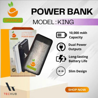  Ultra Slim Dual Output Power Bank –King – 10,000 Mah