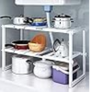 2-tier Expandable Under Sink Organization Shelf - Thumbnail 2