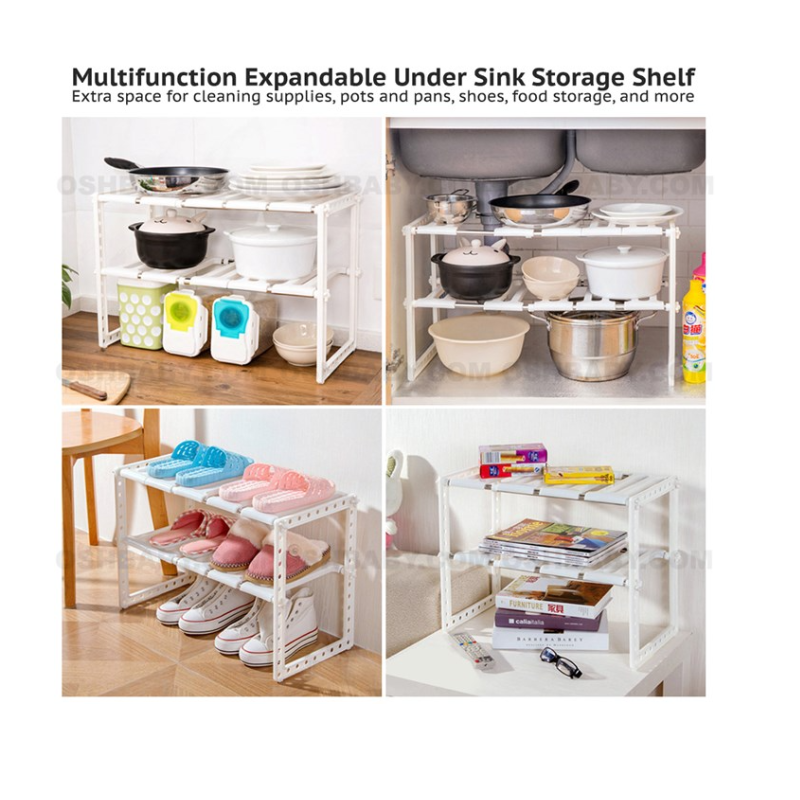 2-tier Expandable Under Sink Organization Shelf - Thumbnail (Preview) 3