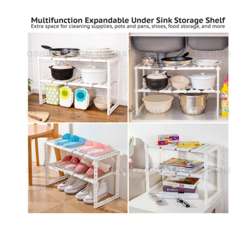 2-tier Expandable Under Sink Organization Shelf Large Image