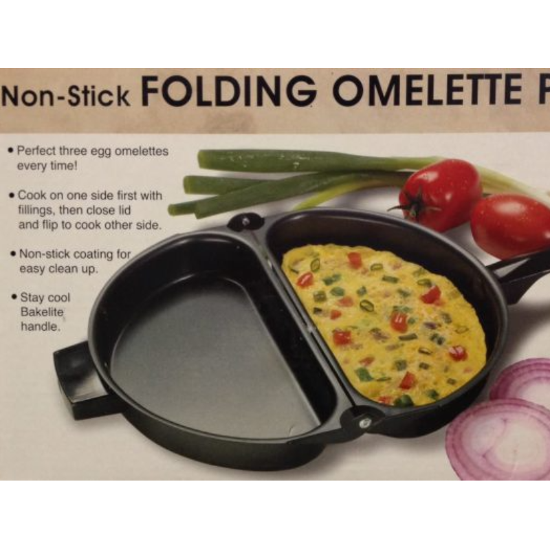 Non-stick Folding Omelette Pan - Thumbnail (Preview) 2