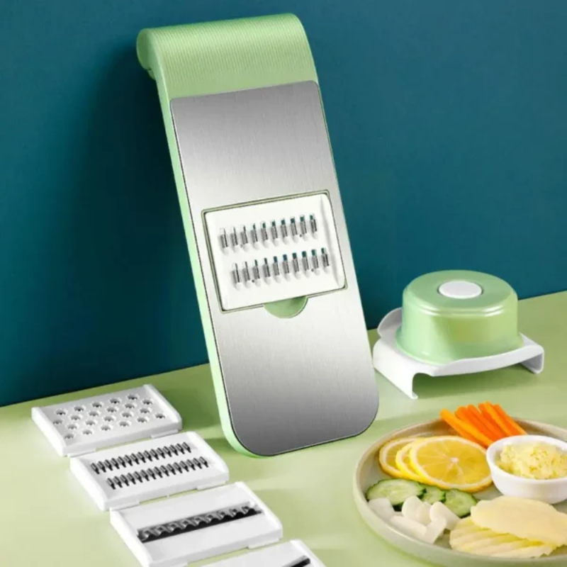 Stainless Steel Multifunctional Vegetable Cutter Grater - Thumbnail (Preview) 3