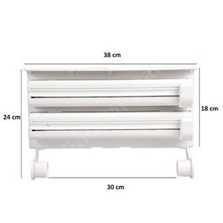 Wall Mount Tissue Paper Triple Paper Roll Dispenser  - Thumbnail 4