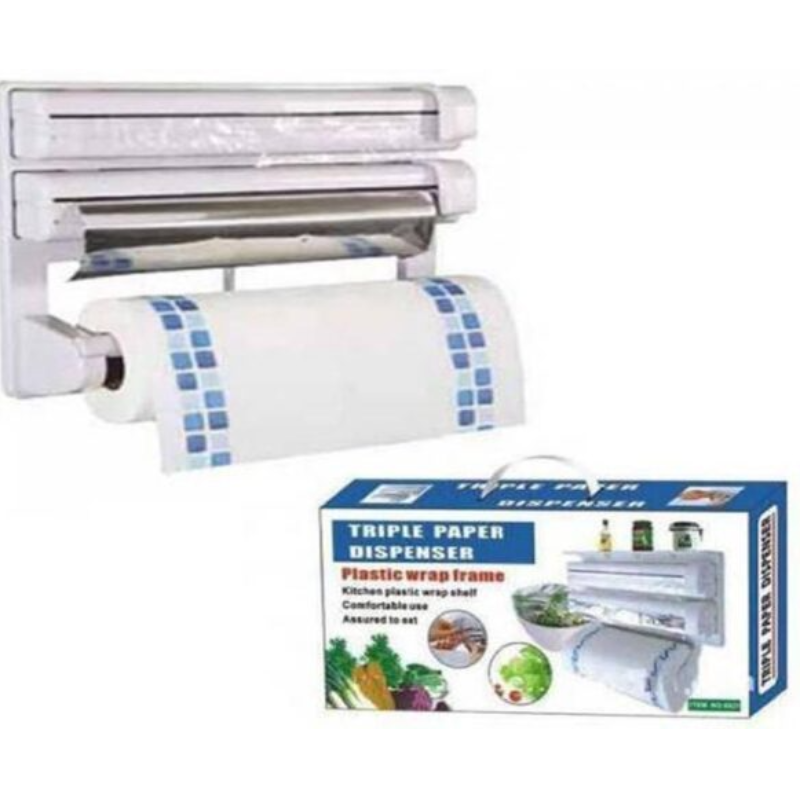 Wall Mount Tissue Paper Triple Paper Roll Dispenser  - Thumbnail (Preview) 2