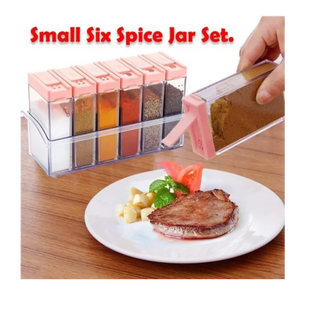 Spice Jars Dispenser Masala Rack E- Multicolour Set Of 6 - Thumbnail 2