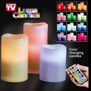 Magic Colour Changing Wax Candles With Remote  Image